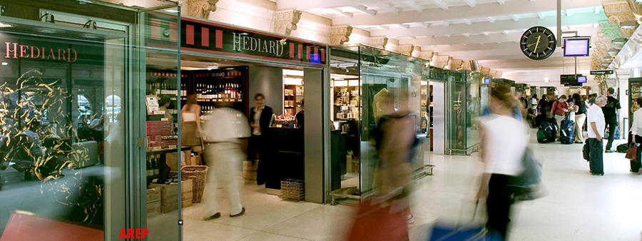 Gare Eurostar - Centre commerciaux